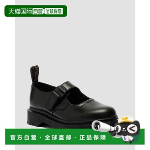 黑色WANAMA皮革风格 男女同款 简约玛 日本直邮Dr.Martens 1h可退