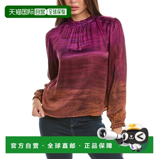 Sleeve Ruffle Neck 自营Bella multi Bishop Top 美国奥 Dahl