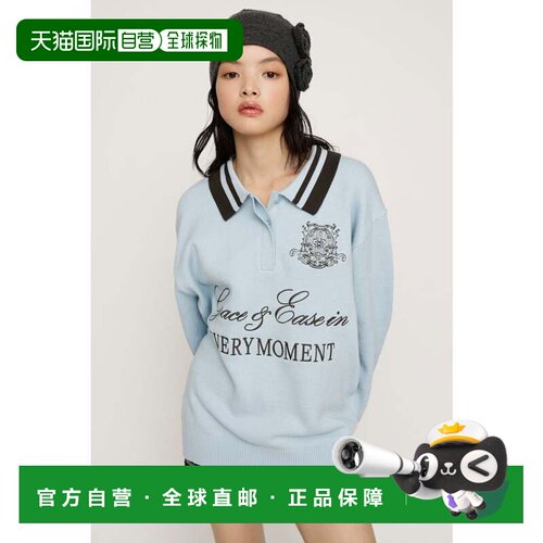 日本直邮OVER SIZE JQ 卫衣 L/BLU1 蓝色上衣