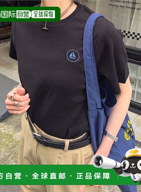 日本直邮KOBE LETTUCE 刺绣logo棉质T恤 [C7469] 服装内搭