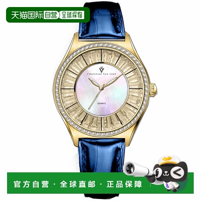 自营Christian Van Sant女式Luna珍珠母表盘手表-珍珠母 美国奥莱