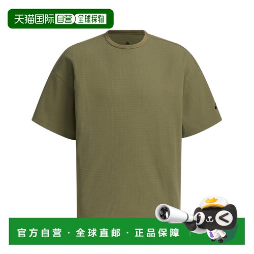 日本直邮Adidas/阿迪达斯宽松Logo圆领短袖T恤日版男款 JM2031