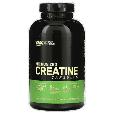 香港直发Optimum  Nutrition欧普蒙特微粒化肌酸胶囊100粒