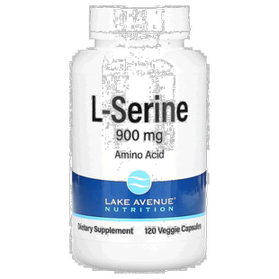香港直发iHerb Lake AvenueL-丝氨酸胶囊素食无麸质900mg120粒
