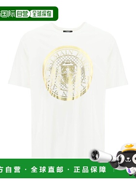香港直邮BALMAIN 男士T恤 AH1EG000BC05GAD SS2023 白色 T-SHIRT
