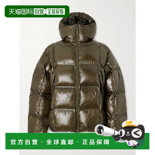 香港直邮Roa 男士 Cube 650 绗缝尼龙防撕裂连帽羽绒夹克 RBMW049