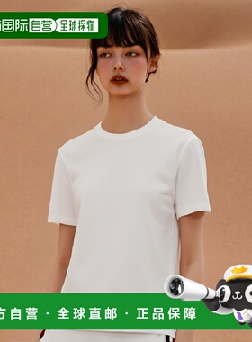 香港直邮THOM BROWNE 女士连衣裙 FJS013A00050100 CO 白色 圆领T