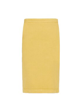 MAX MARA 女士半身裙 DENVER019 SS2024 黄色 GONNA TUBINO MIDI