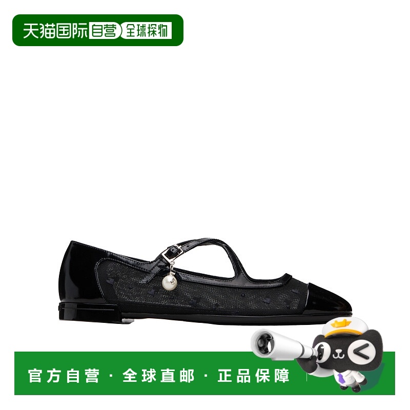 香港直邮Jimmy Choo Eleri 平底芭蕾鞋 ELERIBALLERINABLACKBLACK