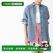 ROW w3654 女士宽松牛仔衬衫 日本直邮THE 蓝色 8740 bhd NESSON