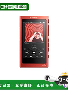 【日本直邮】Sony索尼Walkman A系列播放器16GB红色NW-A35 R耳机
