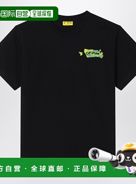 香港直邮off-white 男童 黑色箭号亚克力T恤童装 OBAA002F25JER00