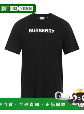 香港直邮Burberry 巴宝莉 男士 T恤 black黑色 舒适时尚