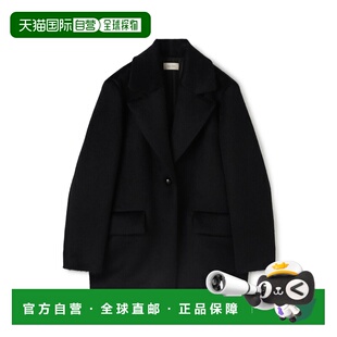 1h可退 日本直邮DES PRES 女装 阿尔巴卡毛感 宽松杰科特大衣 黑