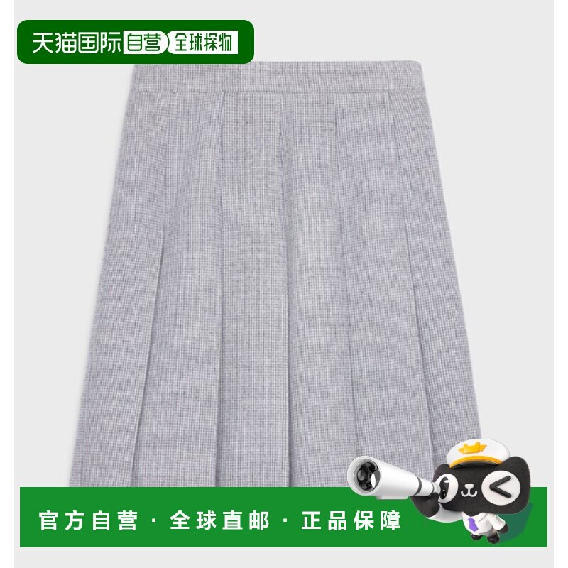 1h可退 香港直邮CELINE 女士半身裙 RJ02V0F85FYP2 SS2026 灰色图片