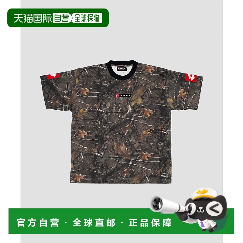 1h可退 日本直邮LOTTO男士速干LOGO印花T恤宽松版型 UMA511LOTTO0