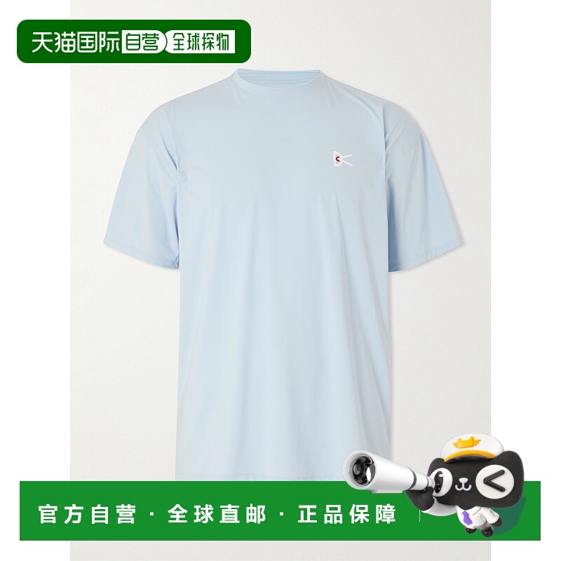 1h可退 香港直邮潮奢 District Vision 男士 徽标印花弹性针织T恤