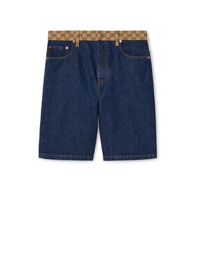 Gucci 古驰 男士 牛仔短裤 815705XDC8F blue蓝色 舒适时尚