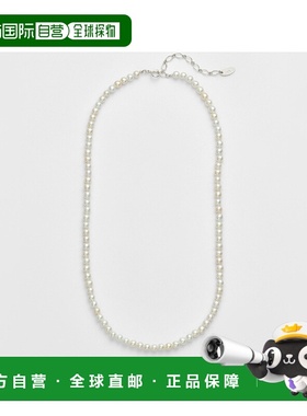 日本直邮日潮 agete 阿卡朵WEB限定银色淡水珍珠项链吊坠