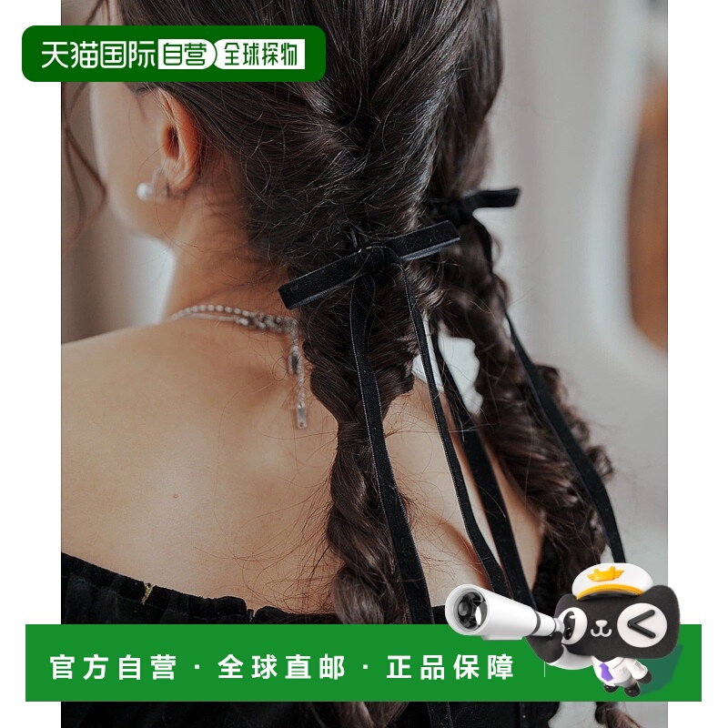 1h可退 日本直邮Kastane 女士 贝绒缎带发夹 KAF1052411A0001