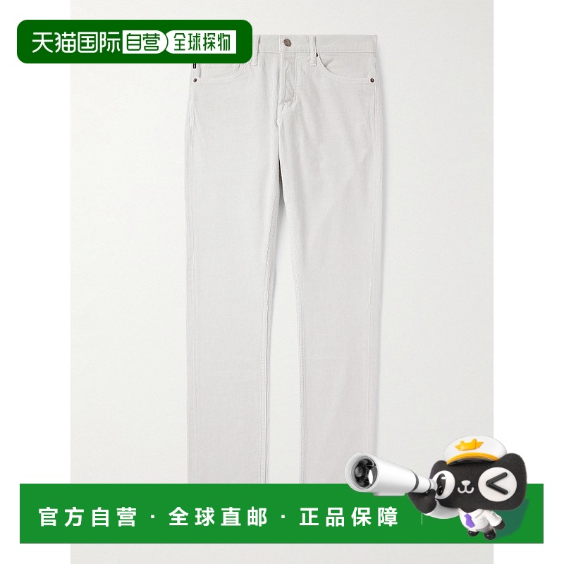 香港直邮潮奢 Tom Ford 汤姆 福特 男士 修身棉混纺灯芯绒裤子 DP