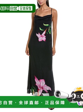 自营 rococo sand洛可可沙布林马克西连衣裙-黑色 美国奥莱直发