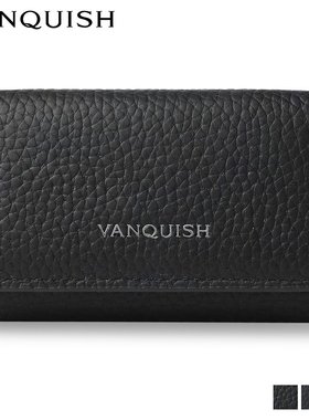 日本直邮VANQUISH钥匙包男士L形拉链钥匙包海军深绿色43540