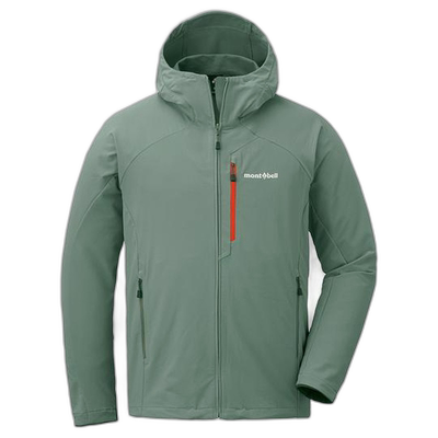 1h可退 日本直邮Montbell 连帽外套男款软壳防风外套户外1106708