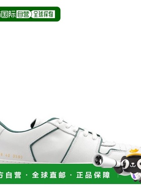 自营 common projects常见项目女式十年系带低帮运动鞋-白色/绿色