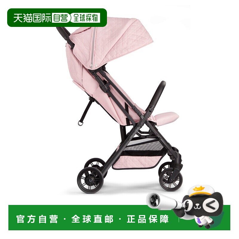 欧洲直邮Dior 迪奥 儿童粉色科技材料手推婴儿车新款