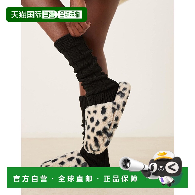 1h可退 香港直邮潮奢 ASOS 女士 Zina 设计藏趾印花便鞋(dalmatia