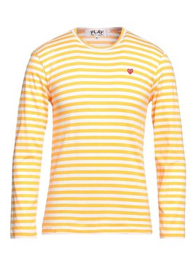 潮奢 Comme Des Garcons Play 男士 T恤 orange橙色 舒适时尚