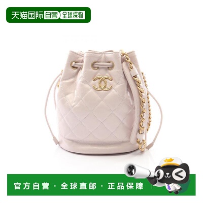 日本直邮中古Chanel香奈儿女包A级95新bucket bag水桶包羊皮斜挎