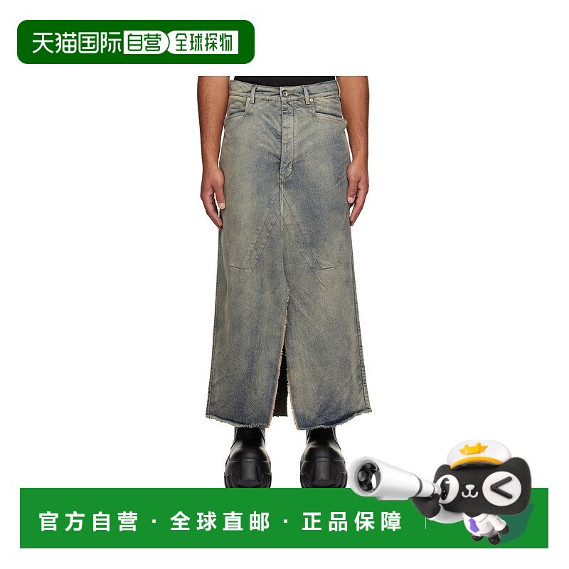 香港直邮RICK OWENS 男士短裤 RU02E1330DWG76 AW2025 灰色