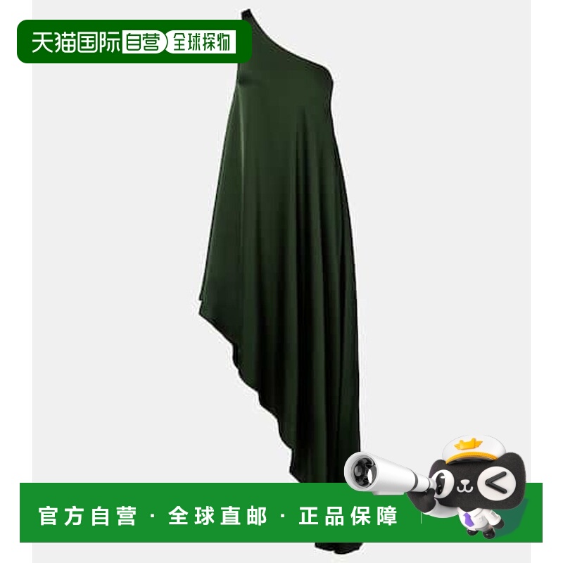 香港直邮NORMA KAMALI 诺玛 卡玛丽 女士 不对称单肩缎面酒会礼服