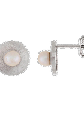 自营 splendid pearls14k 白金珍珠耳环 - 白色 美国奥莱直发耳钉