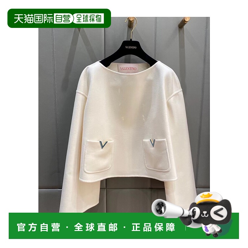 香港直邮VALENTINO 女士针织毛衣 1B3CJ2R66JAA03 AW2022 白色