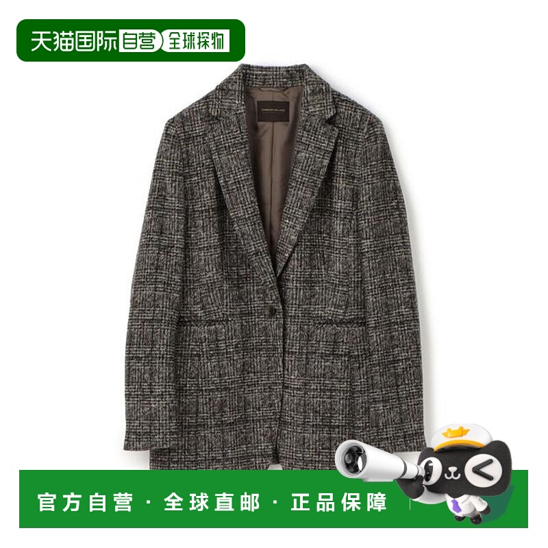 1h可退 日本直邮TOMORROWLAND 斜纹窗格1B西装夹克外套