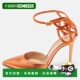Rossi Fleur Metallic 自营Gianvito Orange Leather Sandals
