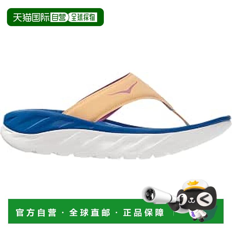 日本直邮HOKA ONE ONE ORA Recovery Flip 运动拖鞋 女款 蓝黄图片