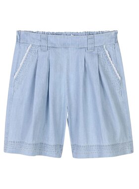 CHLOÉ 女童短裤 C20469Z04 SS2025 蓝色 松紧腰短裤