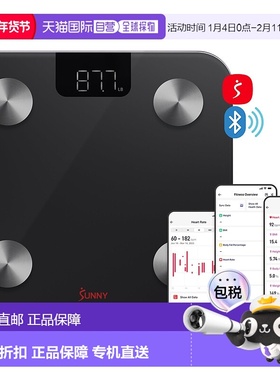 自营 sunny health & fitness智能身体成分体重秤-黑色 美国奥莱