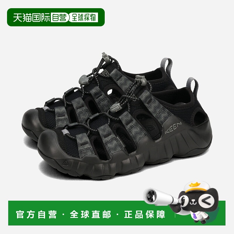 日本直邮KEEN 女士 Hyperport H2 凉鞋（黑色/钢灰色）(1028657)