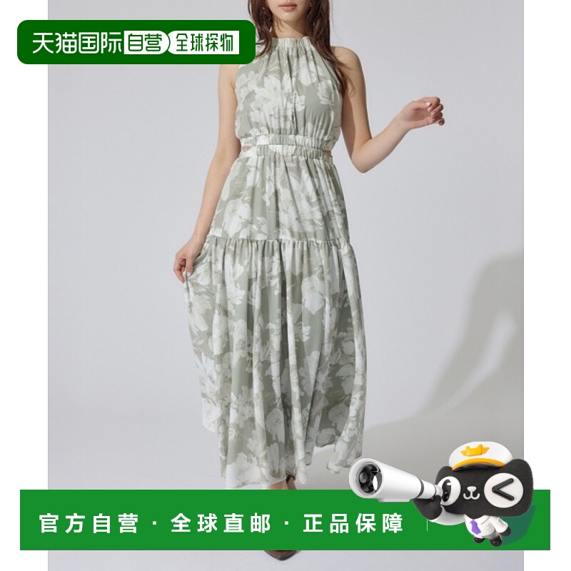 1h可退 日本直邮rienda 女士露背荷叶领背心裙 110ISA332451长裙