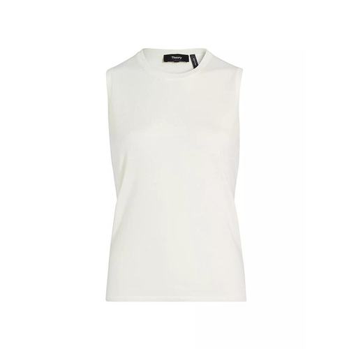 美国直邮THEORY女士背心吊带无袖圆领舒适透气 休闲百搭女装上装