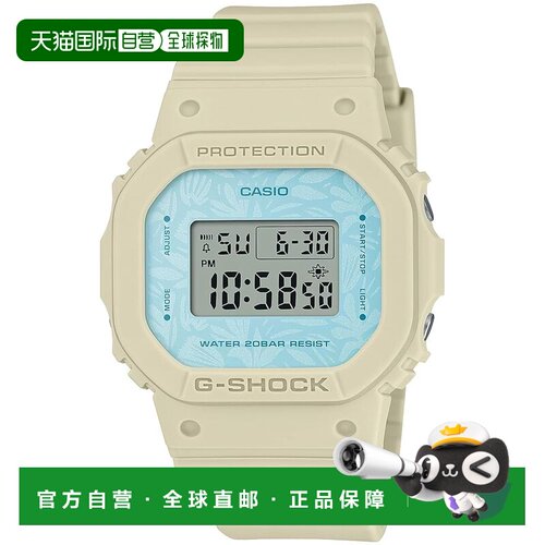 【日本直邮】卡西歐 女士石英腕錶 中号 GMD-S5600NC-9JF 米/蓝色