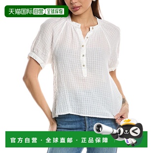 美国奥莱直发开衫 自营 白色 Dahl连肩亚麻混纺套头衫 Bella