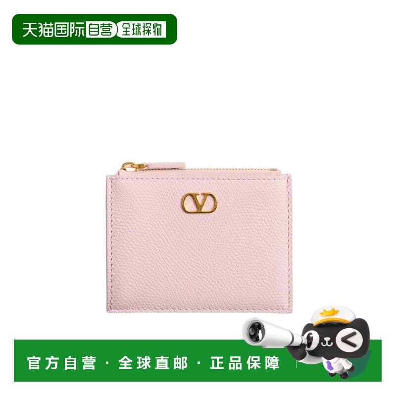 香港直邮VALENTINO 女士钱包 WP0AK9SNP16Q SS2025 粉红色 拉链钱