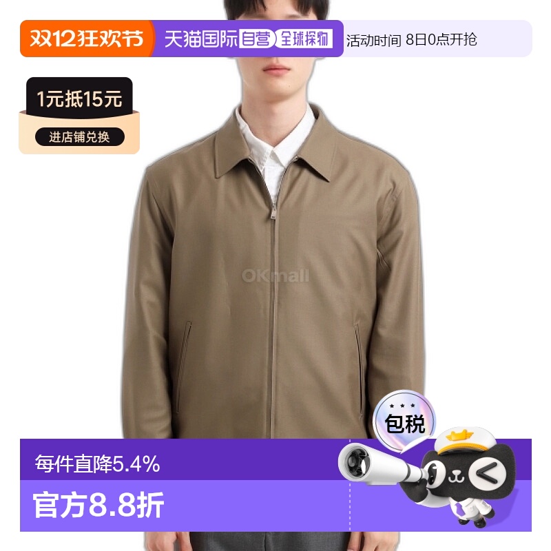 韩国直邮Ermenegildo Zegna UEV48A8 SOT42 V04 G 夹克杰尼亚羊毛