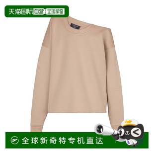 不对称露肩运动衫 香港直邮Balmain EF1HU301JJ69